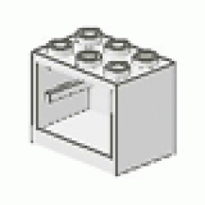 Part 4532 White Container, Cupboard 2 x 3 x 2 